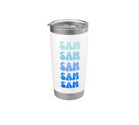 Sam Name Minimalist Design Stainless Steel Insulated Tumbler