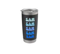 Sam Name Minimalist Design Stainless Steel Insulated Tumbler