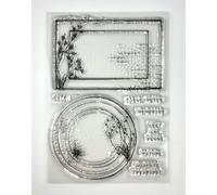 Sam Poole Creative Expressions Clear Stamp Set-Botanical Frames, 4 x 6 inches