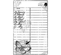 Sam Poole Creative Expressions Clear Stamp Set-Journal Notes, 4 x 6 inches