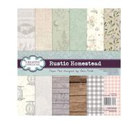 Sam Poole Creative Expressions Rustic Homestead 8 in x 8 in Paper Pad, Multicolourd, 8 x 8 in