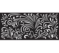 Sam Poole Creative Expressions Stencil-Swirly Wallpaper, Cream, 4 x 8 inches