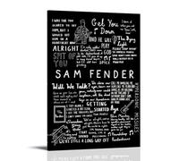 Sam Poster Fender Music Lyrics Retro Vintage Cover Music Posters for Room Aesthetic Canvas Wall Art Bedroom Decor12x18inch(30x45cm)