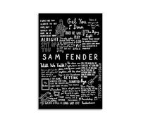 Sam Poster Fender Music Lyrics Retro Vintage Cover Music Posters for Room Aesthetic Canvas Wall Art Bedroom Decor12x18inch(30x45cm)