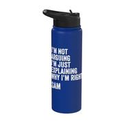 Sam Quote Funny Birthday Custom Name Idea Engineer Stainless Steel Insulated Water Bottle