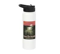 Sam Rayburn Reservoir Scenic Sunset View Stainless Steel Insulated Water Bottle