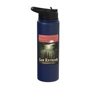 Sam Rayburn Reservoir Scenic Sunset View Stainless Steel Insulated Water Bottle