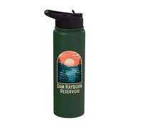 Sam Rayburn Reservoir Sunset Landscape Stainless Steel Insulated Water Bottle