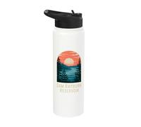 Sam Rayburn Reservoir Sunset Landscape Stainless Steel Insulated Water Bottle