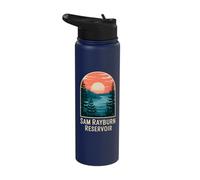 Sam Rayburn Reservoir Sunset Landscape Stainless Steel Insulated Water Bottle