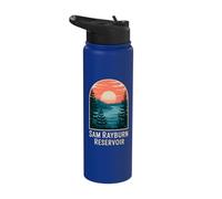 Sam Rayburn Reservoir Sunset Landscape Stainless Steel Insulated Water Bottle