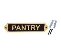 Sam Star Brass Metal Door Sign Plaques - Traditional, Easy DIY Installation - Best Home Decor Plaques for Gents, Ladies, Office, Laundry, Restroom, Push, Pull, Parking