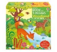 Sam Taplin Usborne Book & 3 Jigsaws: Woodland Paperback Sam Taplin Multicolor