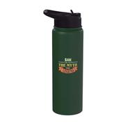 Sam The Man The Myth The Legend Custom Name Tee Stainless Steel Insulated Water Bottle