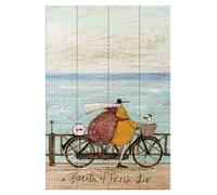 Sam Toft (A Breath of Fresh Air Wood Print, Multi Coloured, 40 x 59cm