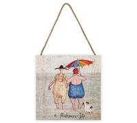 Sam Toft A Midsummer Dip Wood Plaque Multicoloured (One Size)