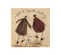 Sam Toft A Spot Of Handie Holding Print (40cm x 40cm) (Beige/Brown)