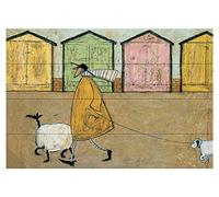 Sam Toft Along The Prom Wood Print, Multi-Colour, 40 x 59 cm