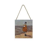 Sam Toft Artwork (The Importance of Small Things Design) 20cm x 20cm x 3cm Woodblock with Hanging Cord - Official Merchandise