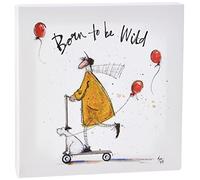 Sam Toft (Born to be wild 30 x 30 cm Canvas Print, Multi, 30 x 30 x 3, 8 cm