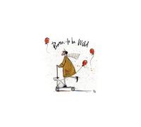 Sam Toft (Born to be wild 30 x 30 cm Canvas Print, Multi, 30 x 30 x 3, 8 cm