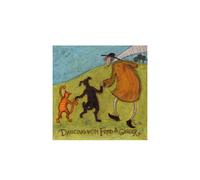 Sam Toft Dancing With Fred & Ginger Print Green/orange/black (30Cm X 30Cm)