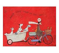 Sam Toft Don't Dilly Dally on The Way Canvas, Multi-Colour, 30 x 40 cm