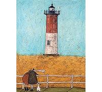 Sam Toft "Feeling The Love At Nauset Light" Canvas Print, Cotton, Multi-Colour, 3.20 x 60.00 x 80.00 cm