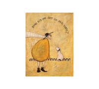 Sam Toft - WDC92772 - 'How Did We Get So Old, Doris?' Print on Canvas - 30x40cm, Silver