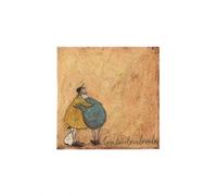 Sam Toft Love Love Love Love Love Poster (30cm x 30cm) (Brown/Blue/Yellow)