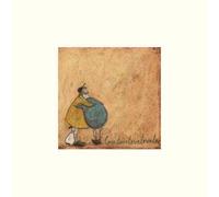 Sam Toft Love Love Love Love Love Print Brown/blue/yellow (30Cm X 30Cm)