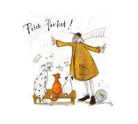Sam Toft Pitch Perfect! Print (40cm x 40cm) (White/Brown/Black)
