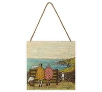 Sam Toft - Wooden Block Searching for The Perfect Picnic Spot, Multicolored, 20 cm x 20 cm x 2,7 cm