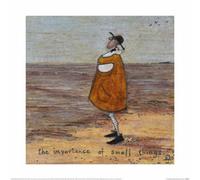 Sam Toft The Importance Of Small Things Wall Art Beige/grey/brown (40Cm X 40Cm)