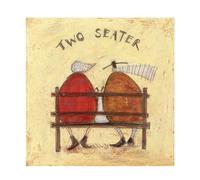 Sam Toft Two Seater Paper Print (40cm x 40cm) (Orange/Red/Brown)