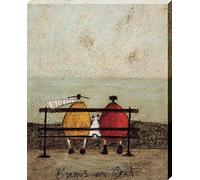 Sam Toft WDC43034 "Bums On Seat" Canvas Print, Cotton, Multi-Colour, 3.20 x 40.00 x 50.00 cm
