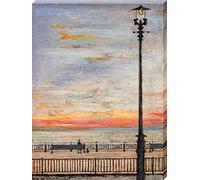 Sam Toft "We Sat and Watched but not a Soul was About Canvas Print, Multi-Colour, 60 x 80 cm