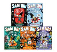 Sam Wu Is Not Afraid Series 5 Books Collection Set By Kevin Tsang, Katie Tsang (Ghosts, Sharks, Dark, Spiders, Zombies)