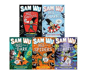 Sam Wu Is Not Afraid Series 5 Books Collection Set By Kevin Tsang, Katie Tsang (Ghosts, Sharks, Dark, Spiders, Zombies)