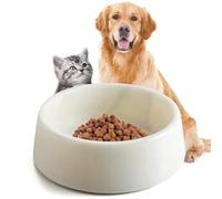SAMAH Marble Dog Bowl, Non-Slip Dog Food Water Bowl, Large Weighted Stone Dish, Natural Marble Heavy Duty Pet Bowl for Cats and Large Dogs, Gifts for Pet, Holds 6 Cups(6 lbs)