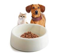 SAMAH Marble Dog Bowl, Non-Slip Dog Food Water Bowl, Small Weighted Stone Dish, Natural Marble Heavy Duty Pet Bowl for Cats and Small Dogs, Gifts for Pet, Holds 4 Cups(5 lbs)