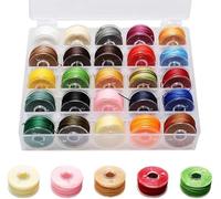 Samamoca 25 Spools Waxed Cotton Cord Wax Ribbon 0.5mm, Jewelry Ribbon Colored Jewelry Cord Waxed Cotton Thread Waxed Wax Ribbon Waxed Cord for Jewelry, Bracelets