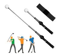 Samamoca Retractable Golf Swing Training Aid with 1 Golf Connection Band,Telescopic Golf Training,Golf Grip Swing Trainer,Golf Swing Bands,Golf Swing Training Aid Arm Band for Beginners And Pros