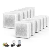 SAMANIJA 12-Pack Activated Carbon Filters for Petmate Replendish & Mason Pet Water Fountains, Removes Impurities, 2.1" x 2.1" x 0.4", 12 Count
