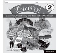 Samantha Broom ¡Claro 2 Grammar, Vocabulary & Translation Workbook (Pack of 8) Paperback Samantha Broom Multicolor