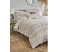 Samantha Faiers Serena Stripe Blush Duvet Set Pink
