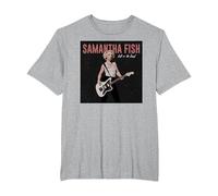 Samantha Fish - Kill Or Be Kind T-Shirt, Men's Big and Tall, Heather Grey, 4X Tall