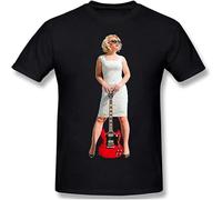 Samantha Fish Shirt Men Stylish Summer Graphic Novelty T Shirt Cotton Cool Shirt Tops L Black