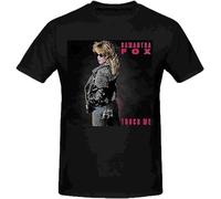 Samantha Fox Touch Me Mens T-Shirt Vintage Gift Unisex Black Tee Size S
