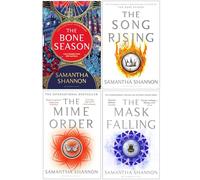 Samantha Shannon Bone Season Series 4 Books Collection Set (The Bone Season [Hardcover], The Mime Order, The Song Rising, The Mask Falling)